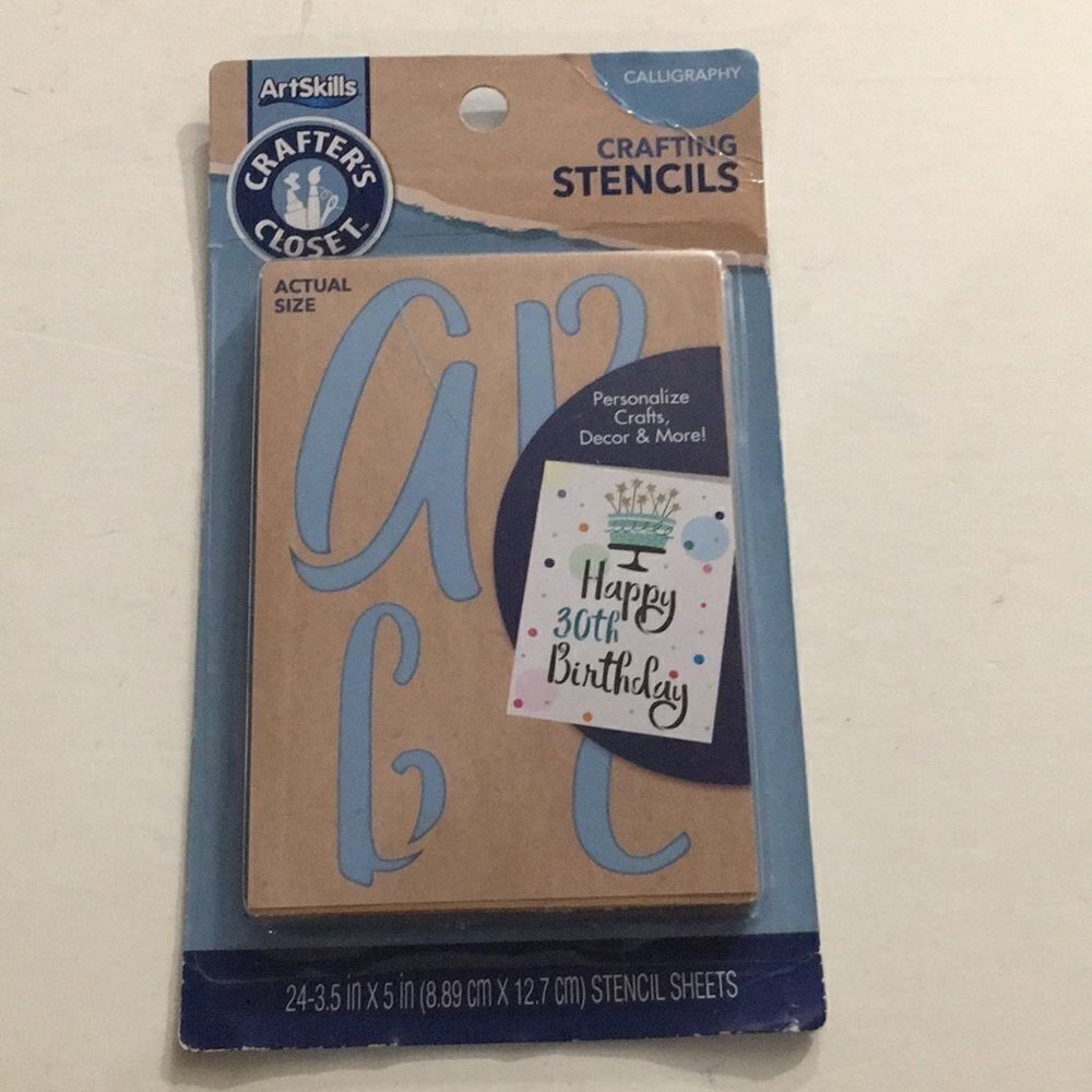 ArtSkills Calligraphy Crafting Stencils 24 Sheets